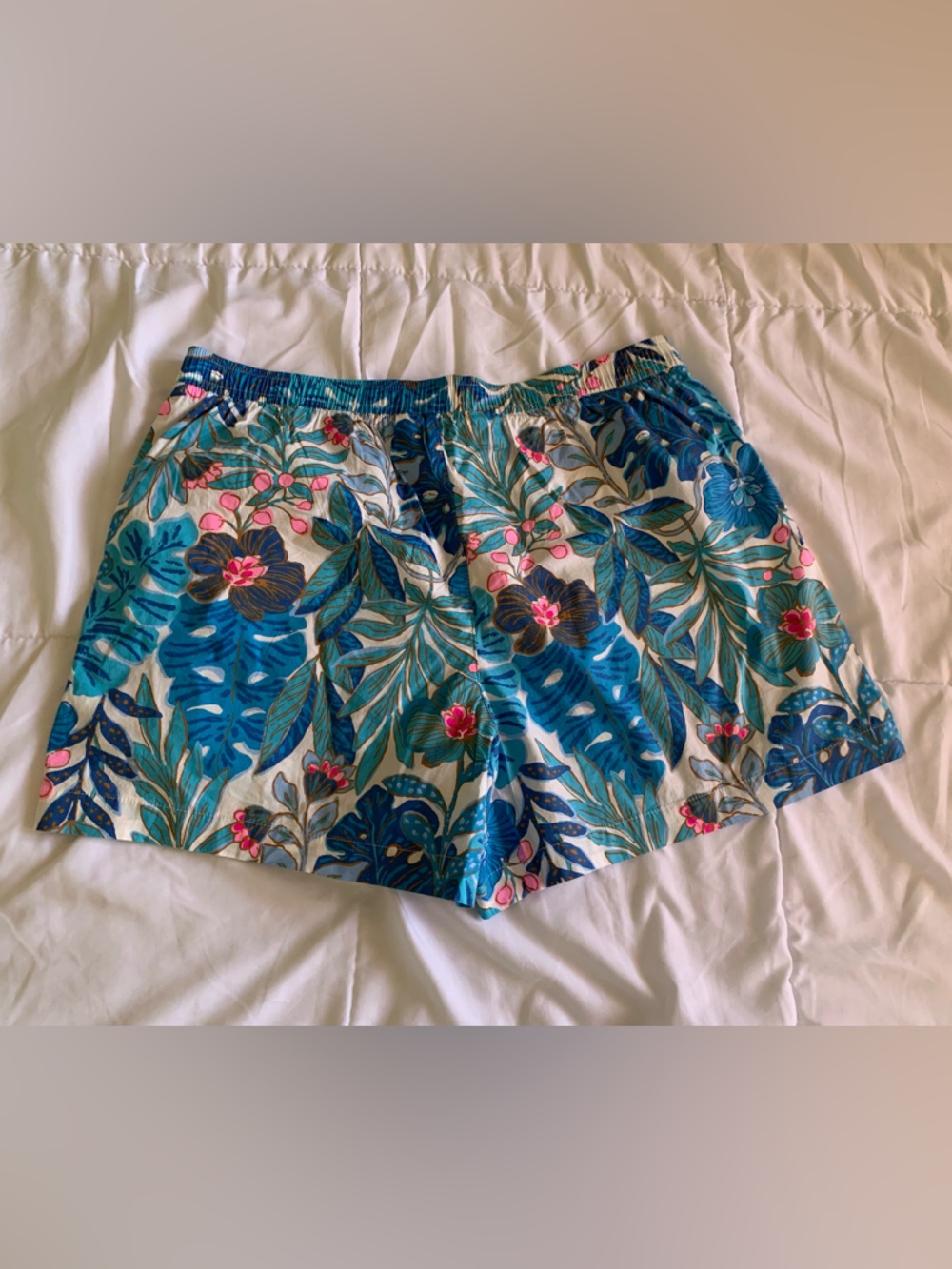 Lilly Pulitzer Pajamas Breezy Aqua Best Fronds Forever Size Medium NWOT - Picture 10 of 14